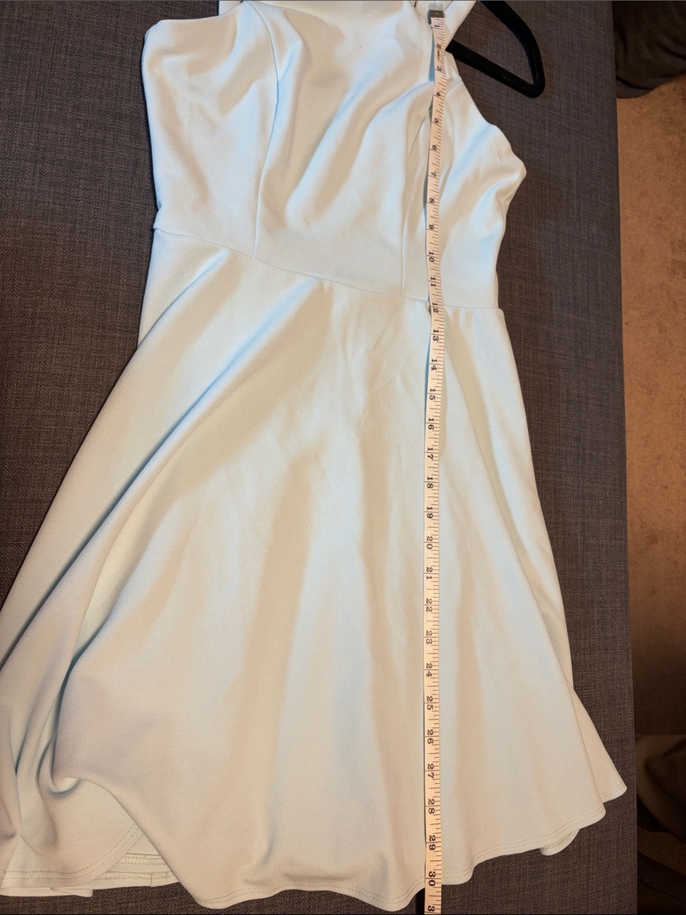 Light Blue Strappy Mini Dress - Picture 4 of 7